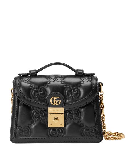 Gucci GG Matelassé Small Bag Black .